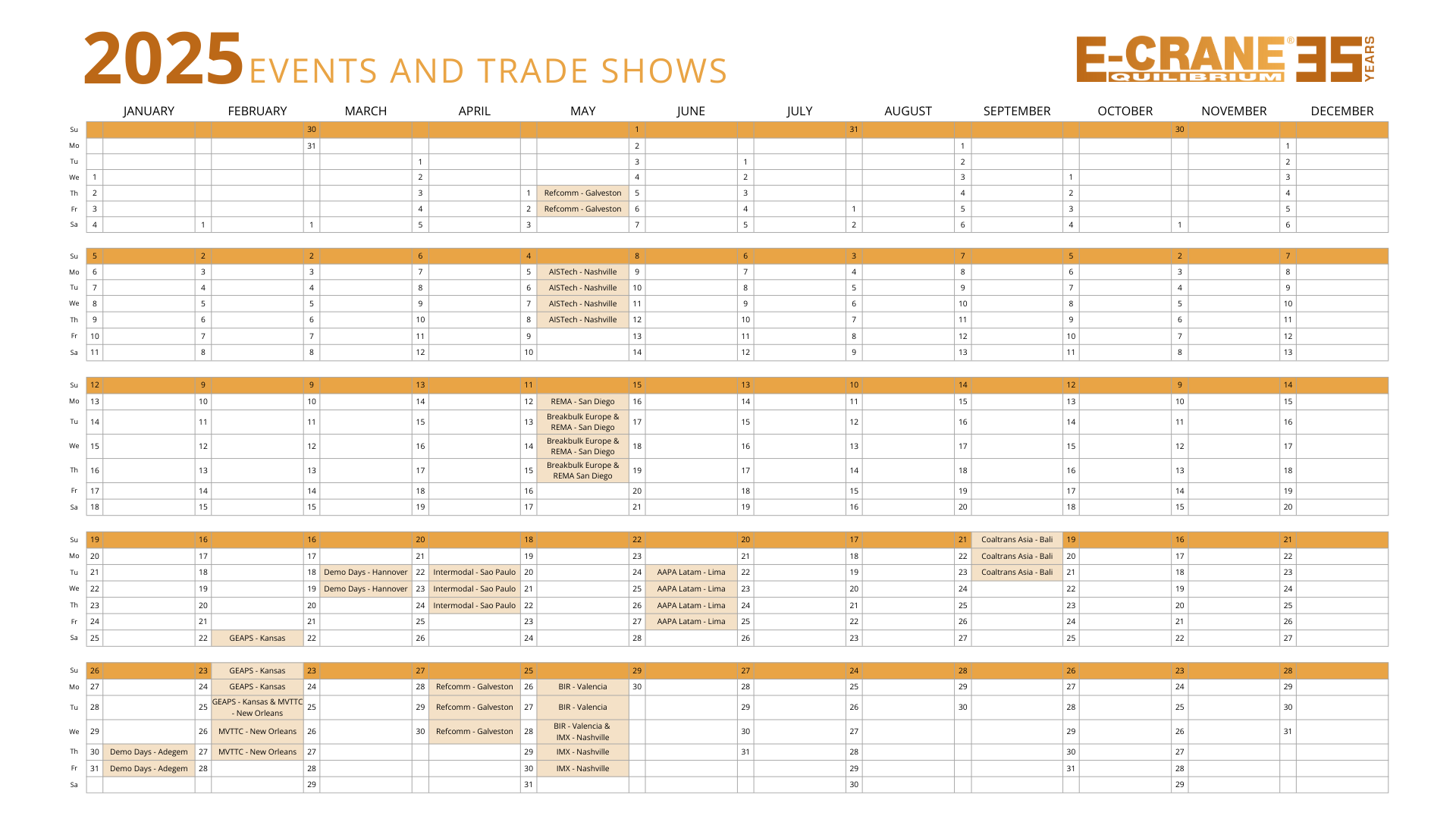 Events and trade shows